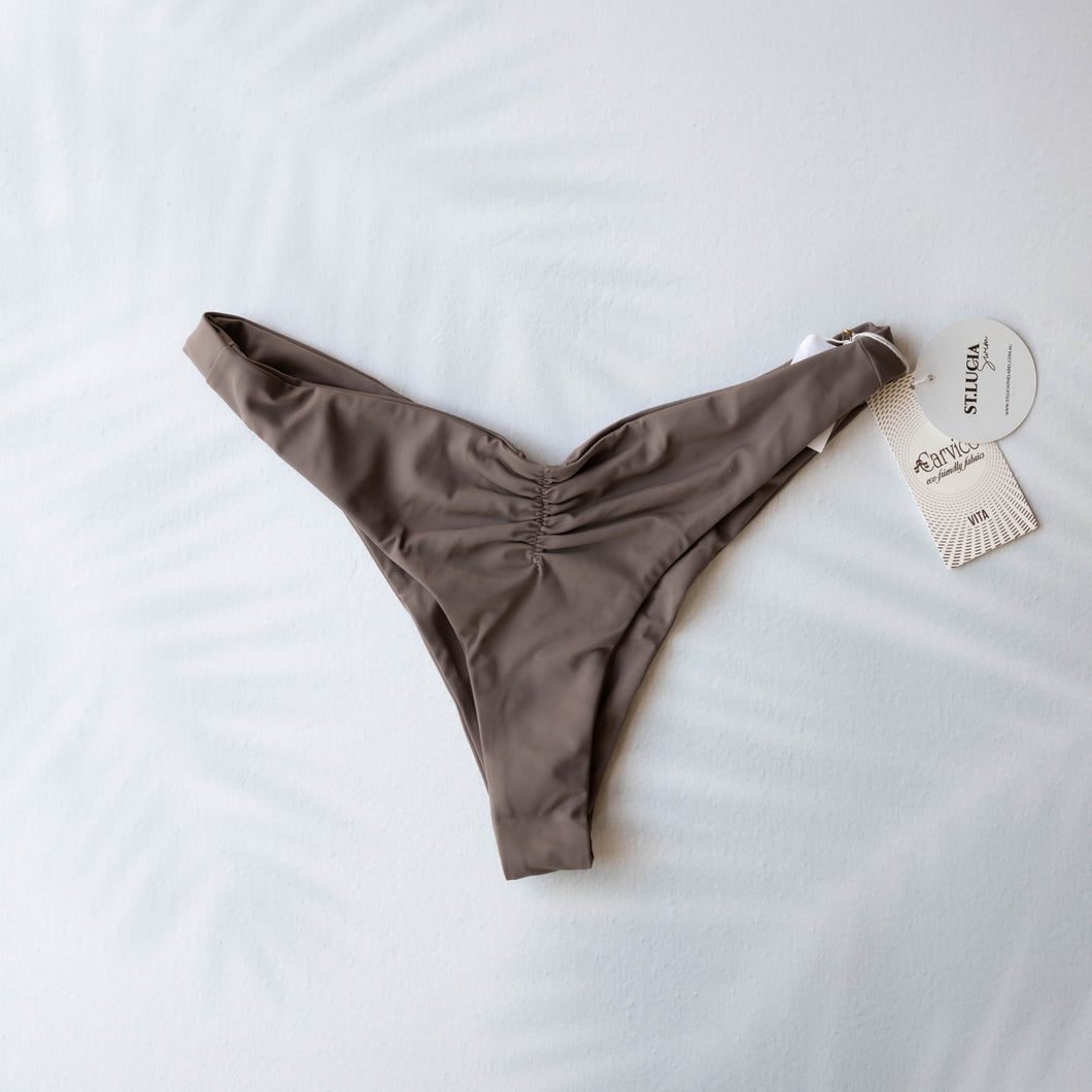 AMALFI Cheeky Bikini Bottoms in Taupe
